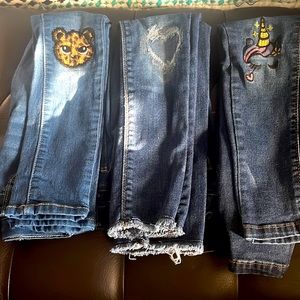 Super deal girls denim jeans size 5